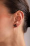 Heliophilia Silver Pendientes NRZ999856 Plata de Ley 925 Baño de Radio Oro Rosa y Negro